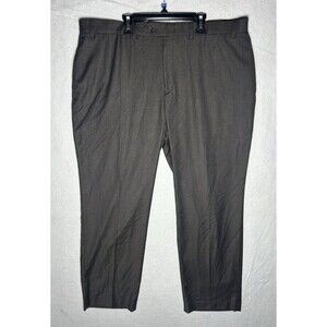 Ralph Lauren Men's Gray Check Dress Pants 40W 30L Classic Fit Straight Leg
